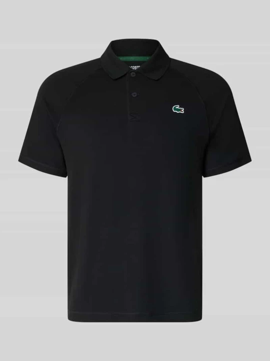 Zdjęcie produktu t-shirt sportowe o kroju regular fit z kołnierzykiem polo Lacoste Czarny