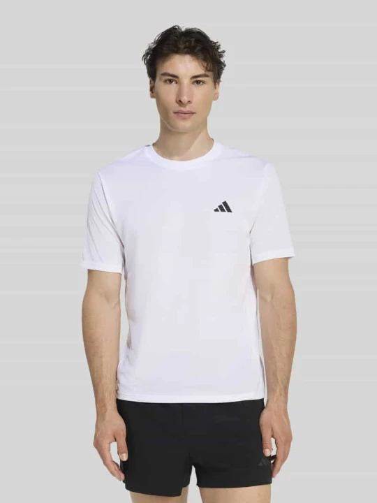 Zdjęcie produktu t-shirt sportowy o kroju regular fit z nadrukiem z logo Adidas Biały