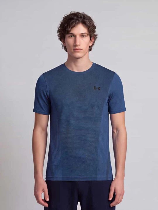 Zdjęcie produktu t-shirt sportowy o kroju regular fit z nadrukiem z logo Under Armour