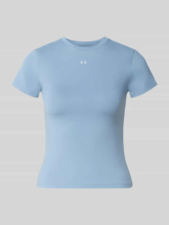 Zdjęcie produktu t-shirt sportowy o kroju regular fit z nadrukiem z logo Under Armour Jasnoniebieski