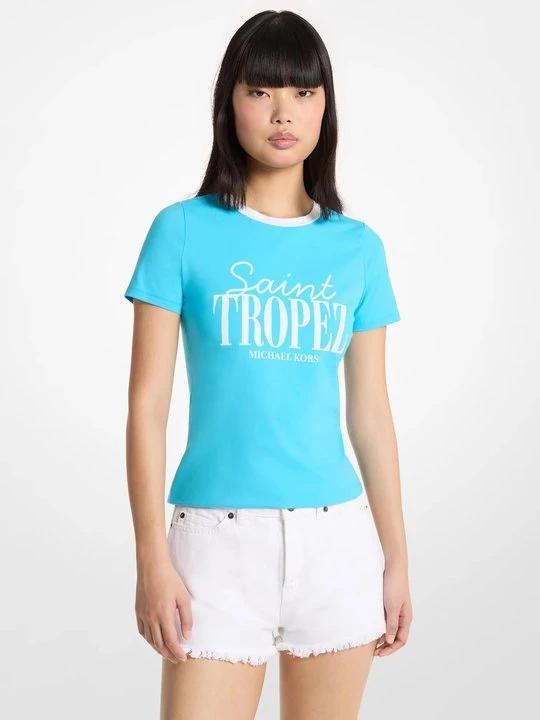Zdjęcie produktu T-Shirt St. Tropez z elastycznej bawełny Michael Kors