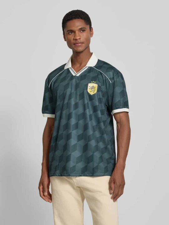 Zdjęcie produktu T-shirt w kroju regular fit z haftowanym logo MCNEAL Błękitno-niebieski