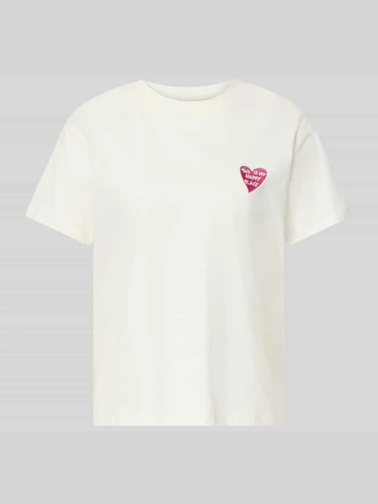 Zdjęcie produktu T-shirt w kroju regular fit z haftowanym motywem Jake*s Złamany biały