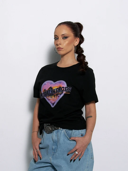 Zdjęcie produktu T-shirt warsaw ski camp Local Heroes Czarny