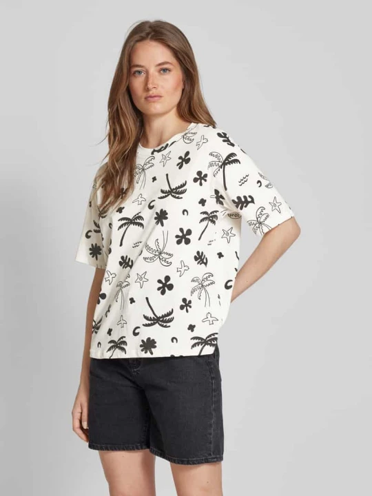 Zdjęcie produktu T-shirt z nadrukiem allover Jake*s Złamany biały