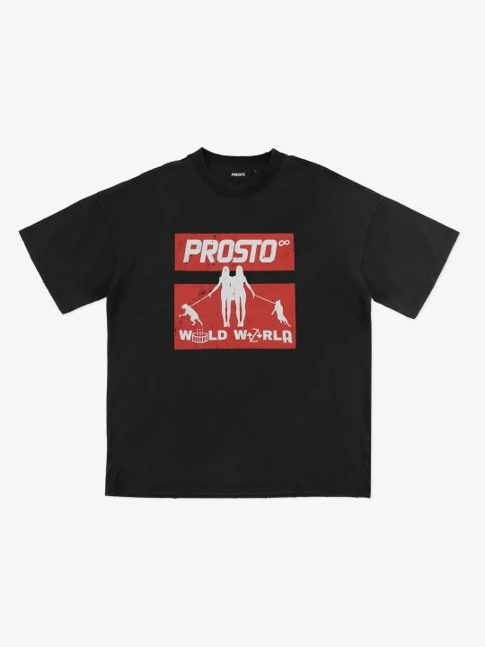 Zdjęcie produktu T-shirt Wild World Black PROSTO.