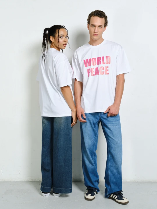 Zdjęcie produktu T-shirt world peace Local Heroes Biały