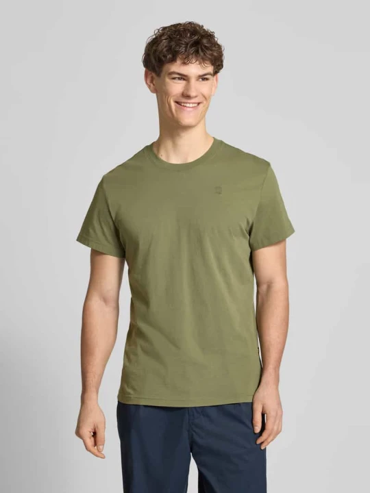 Zdjęcie produktu T-shirt z Bawełna G-Star Raw Oliwkowy