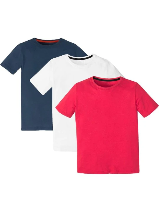 Zdjęcie produktu T-shirt z bawełną organiczną (3 szt.) BonPrix biały