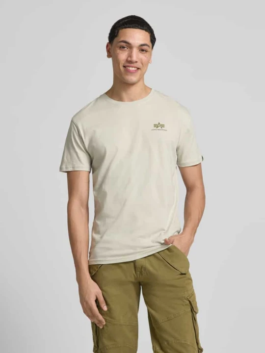 Zdjęcie produktu T-shirt z bawełny Alpha Industries Beżowy