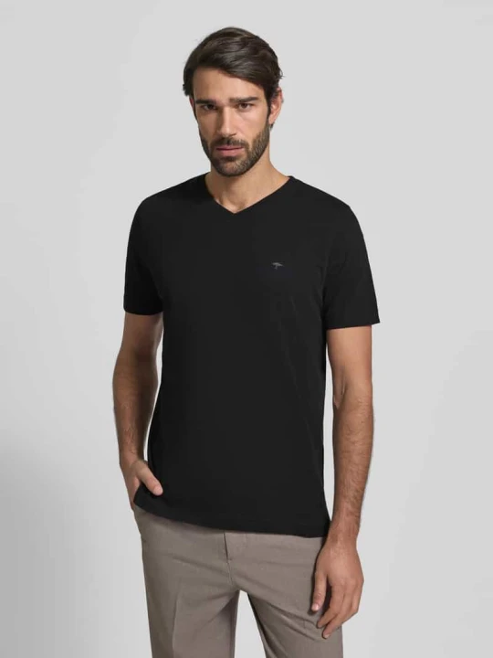 Zdjęcie produktu T-shirt z bawełny bio FYNCH-HATTON Czarny