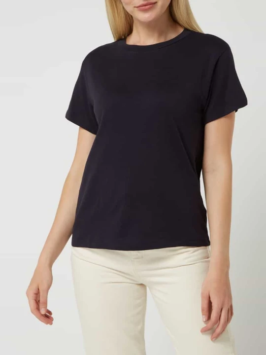 Zdjęcie produktu T-shirt z bawełny bio Marc O'Polo Granatowy