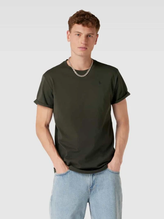 Zdjęcie produktu T-shirt z detalem z logo G-Star Raw Antracytowy