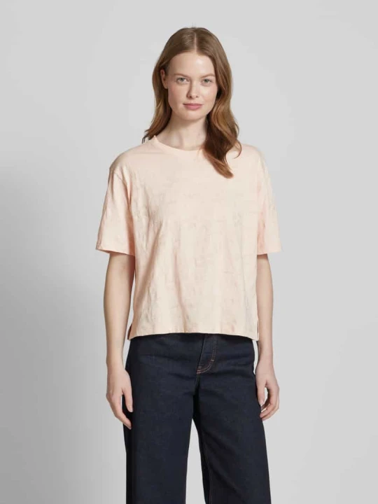 Zdjęcie produktu T-shirt z bawełny ekologicznej z okrągłym dekoltem Jake*s Morelowy
