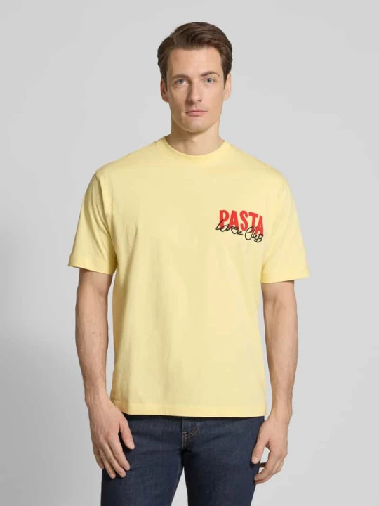Zdjęcie produktu T-shirt z bawełny MCNEAL Jasnożółty