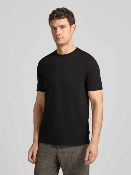 Zdjęcie produktu T-shirt z bawełny model 'Thompson' Boss Czarny