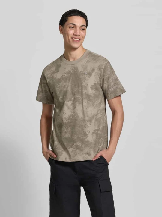 Zdjęcie produktu T-shirt z Bawełny z Okrągłym dekoltem G-Star Raw Jasnoszary