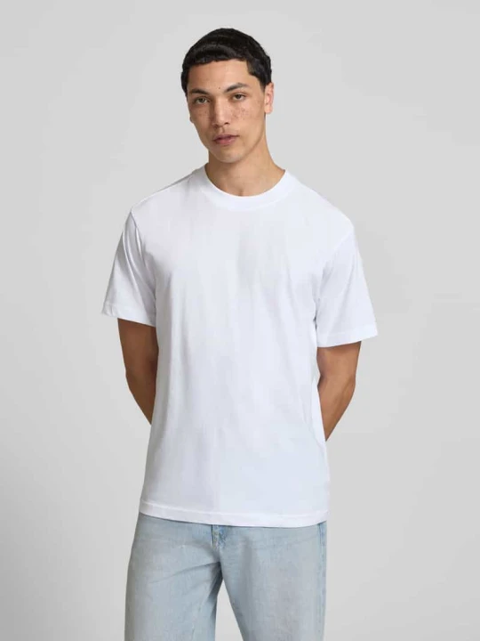 Zdjęcie produktu t-shirt z bawełny z okrągłym dekoltem G-Star Raw Biały