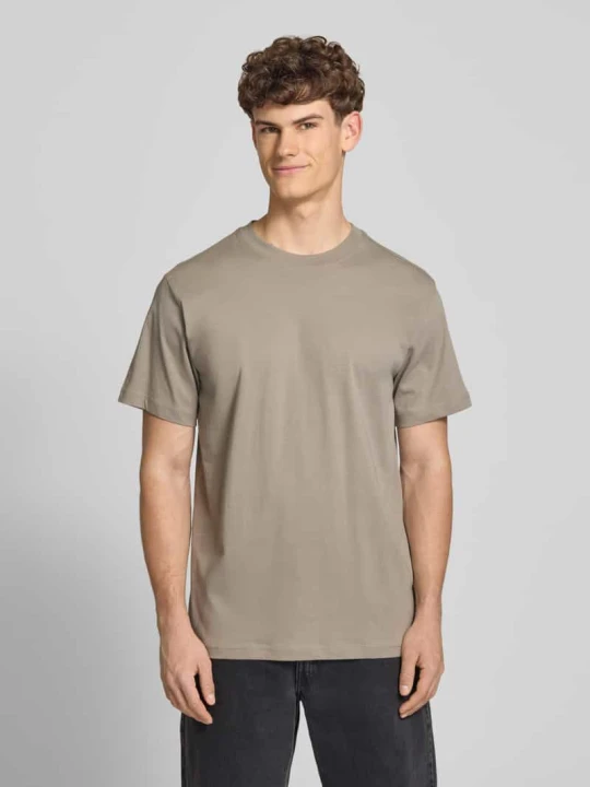 Zdjęcie produktu t-shirt z bawełny z okrągłym dekoltem G-Star Raw Piaskowy
