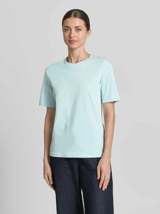 Zdjęcie produktu t-shirt z bawełny z okrągłym dekoltem Jake*s Morski