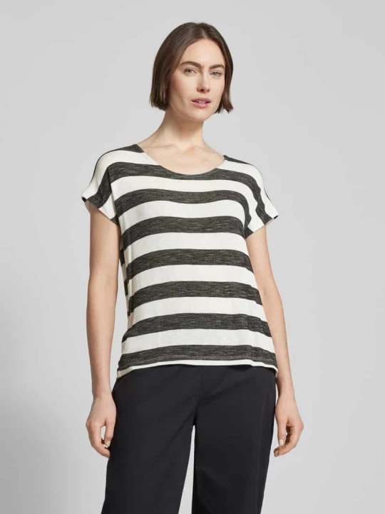 Zdjęcie produktu T-shirt z blokowymi pasami Vero Moda Czarny