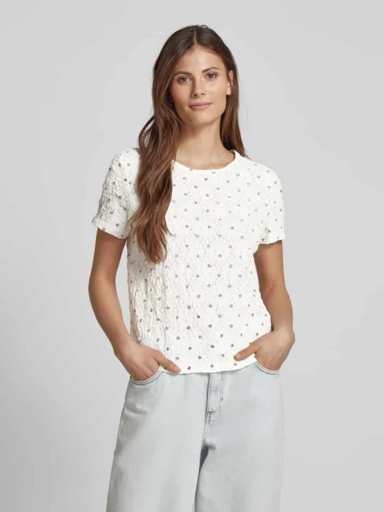Zdjęcie produktu T-shirt o kroju slim fit z okrągłym dekoltem Jake*s Biały