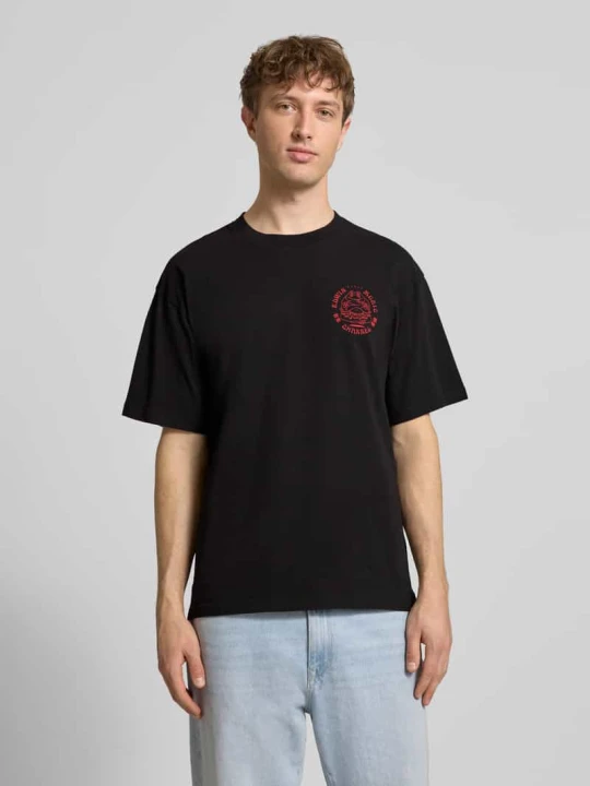 Zdjęcie produktu T-shirt z czystej Bawełna Model 'MUSIC CHANNEL' Edwin Czarny