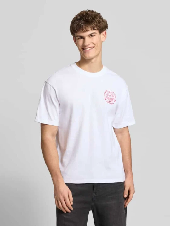 Zdjęcie produktu T-shirt z czystej Bawełna Model 'MUSIC CHANNEL' Edwin Biały
