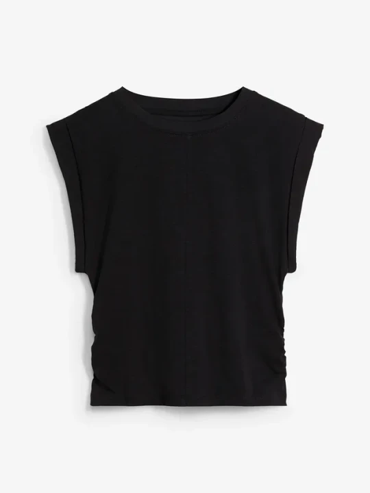 Zdjęcie produktu T-shirt z czystej bawełny BonPrix czarny