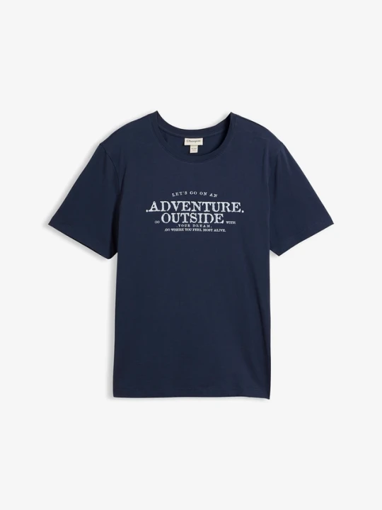 Zdjęcie produktu T-shirt z czystej bawełny BonPrix niebieski