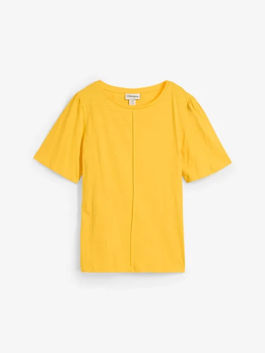 Zdjęcie produktu T-shirt z czystej bawełny BonPrix żółty