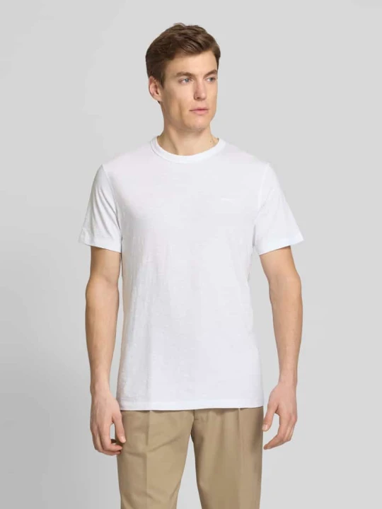 Zdjęcie produktu T-shirt z czystej bawełny Boss Biały