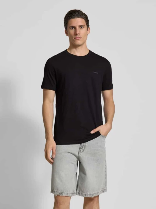 Zdjęcie produktu T-shirt z czystej bawełny Boss Czarny