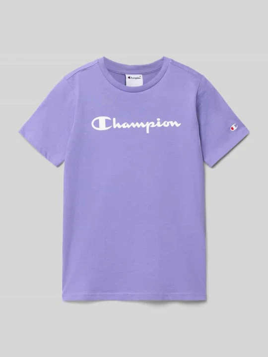 Zdjęcie produktu T-shirt z czystej Bawełny Champion Fioletowy