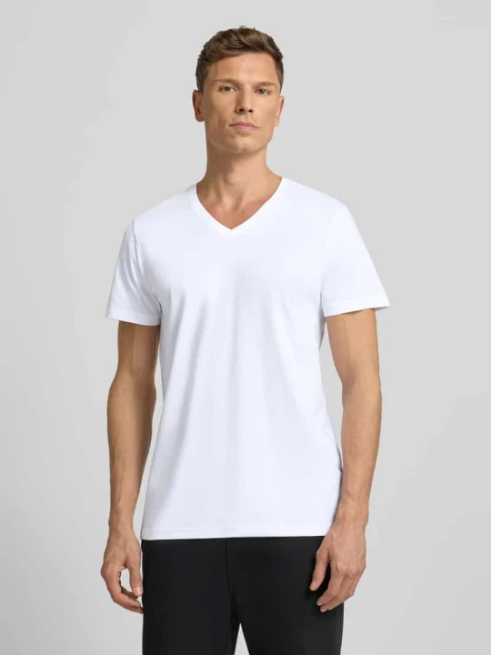 Zdjęcie produktu T-shirt z czystej bawełny ekologicznej w zestawie 2 szt. Christian Berg Biały