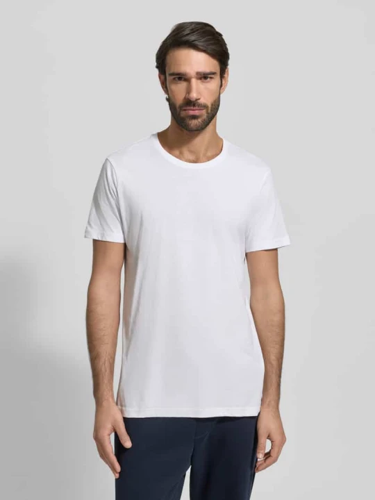 Zdjęcie produktu T-shirt z czystej bawełny ekologicznej w zestawie 2 szt. Christian Berg Biały