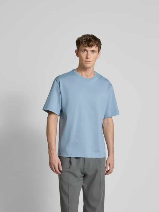 Zdjęcie produktu T-shirt z czystej bawełny Filippa K Jasnoniebieski