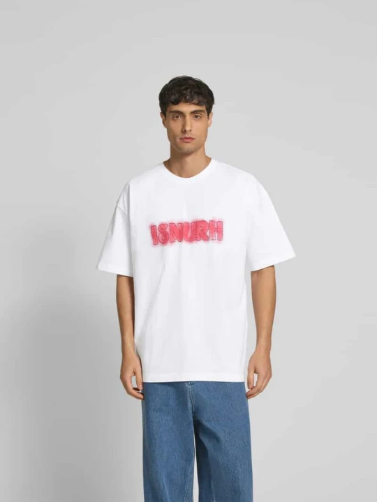 Zdjęcie produktu T-shirt z czystej bawełny ISNURH Biały