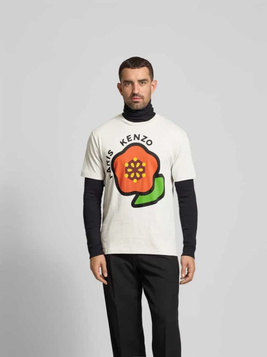 Zdjęcie produktu T-shirt z czystej bawełny Kenzo Jasnoszary
