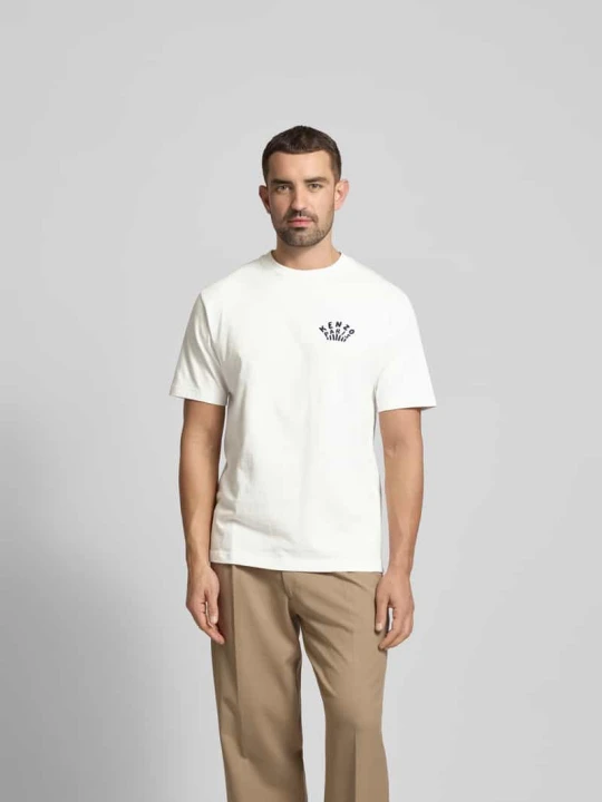 Zdjęcie produktu T-shirt z czystej bawełny Kenzo Złamany biały