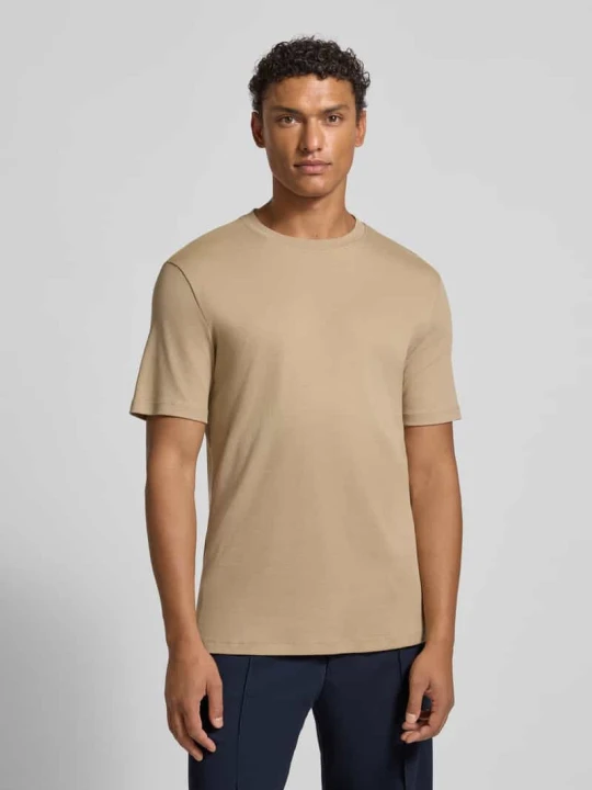 Zdjęcie produktu T-shirt z czystej bawełny model ‘NILO’ Casual Friday Beżowy