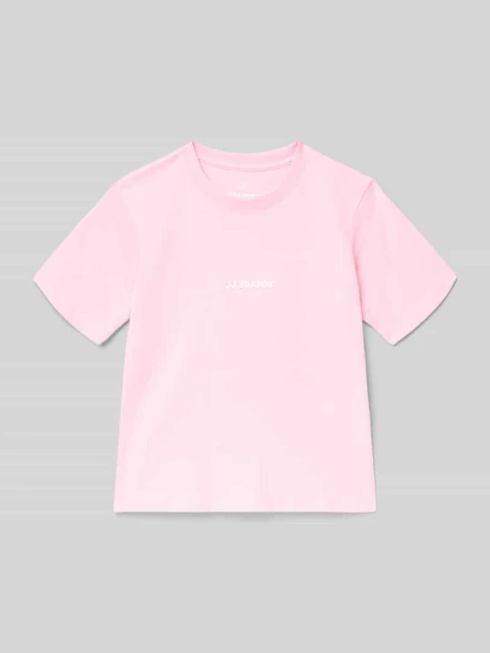 Zdjęcie produktu T-shirt z czystej Bawełna Model 'SOHO' Jack&Jones Różowy