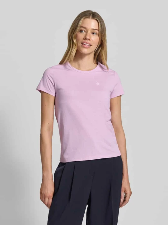 Zdjęcie produktu T-shirt z czystej bawełny o kroju regular fit model 'Eventsa11' Boss Mocnoróżowy
