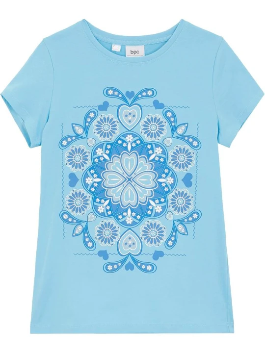 Zdjęcie produktu T-shirt z czystej bawełny organicznej BonPrix niebieski