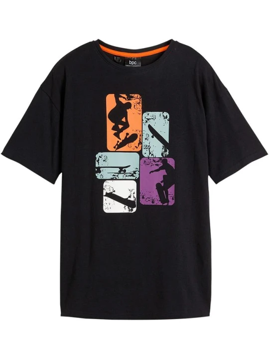 Zdjęcie produktu T-shirt z czystej bawełny organicznej BonPrix czarny
