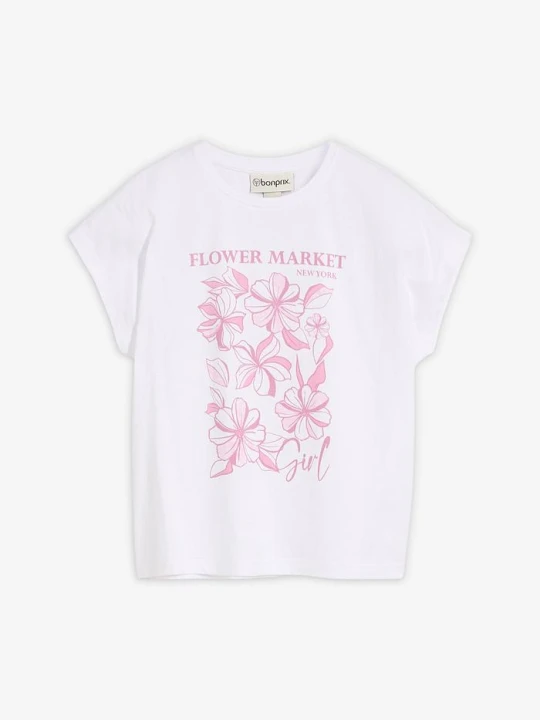 Zdjęcie produktu T-shirt z czystej bawełny organicznej BonPrix biały