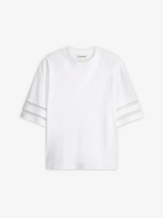 Zdjęcie produktu T-shirt z czystej bawełny organicznej BonPrix biały