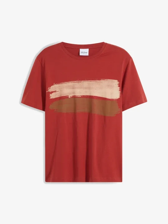 Zdjęcie produktu T-shirt z czystej bawełny organicznej BonPrix brązowy