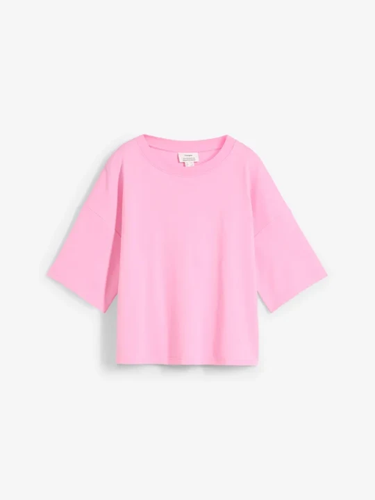 Zdjęcie produktu T-shirt z czystej bawełny organicznej BonPrix różowy