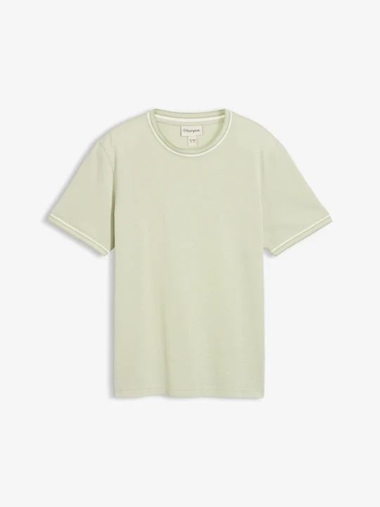 Zdjęcie produktu T-shirt z czystej bawełny organicznej pique BonPrix zielony